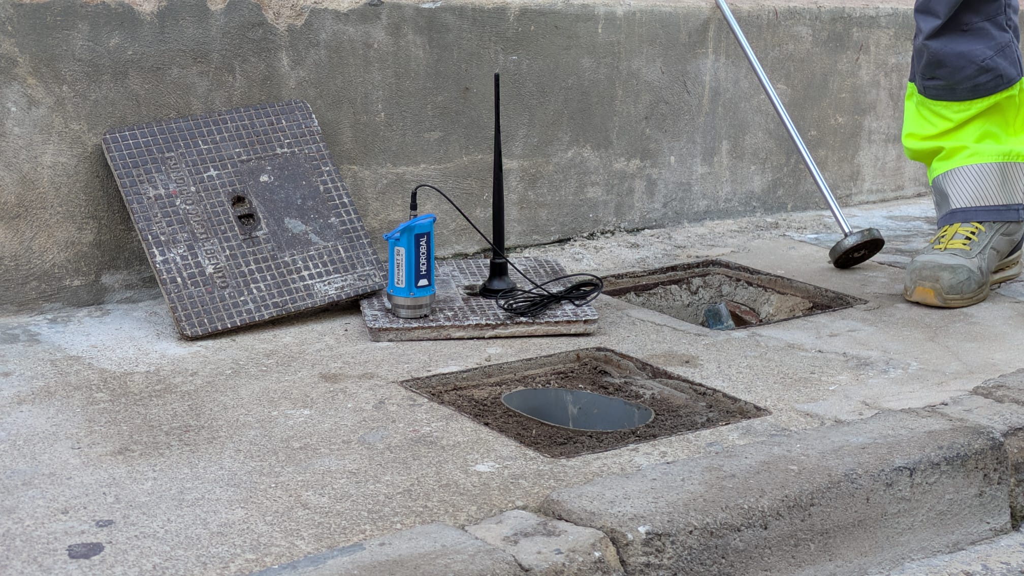 Xarxa de drenatge a un municipi de les Illes Balears