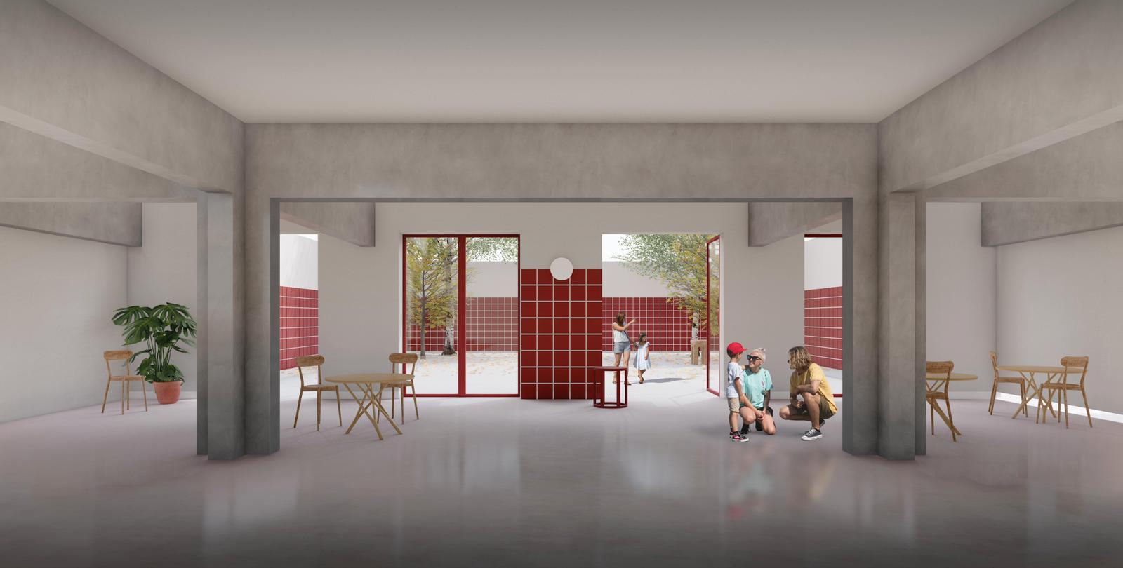 Imatge simulada del projecte de la promoció d'habitatges a l'antic Mercat Pagès.