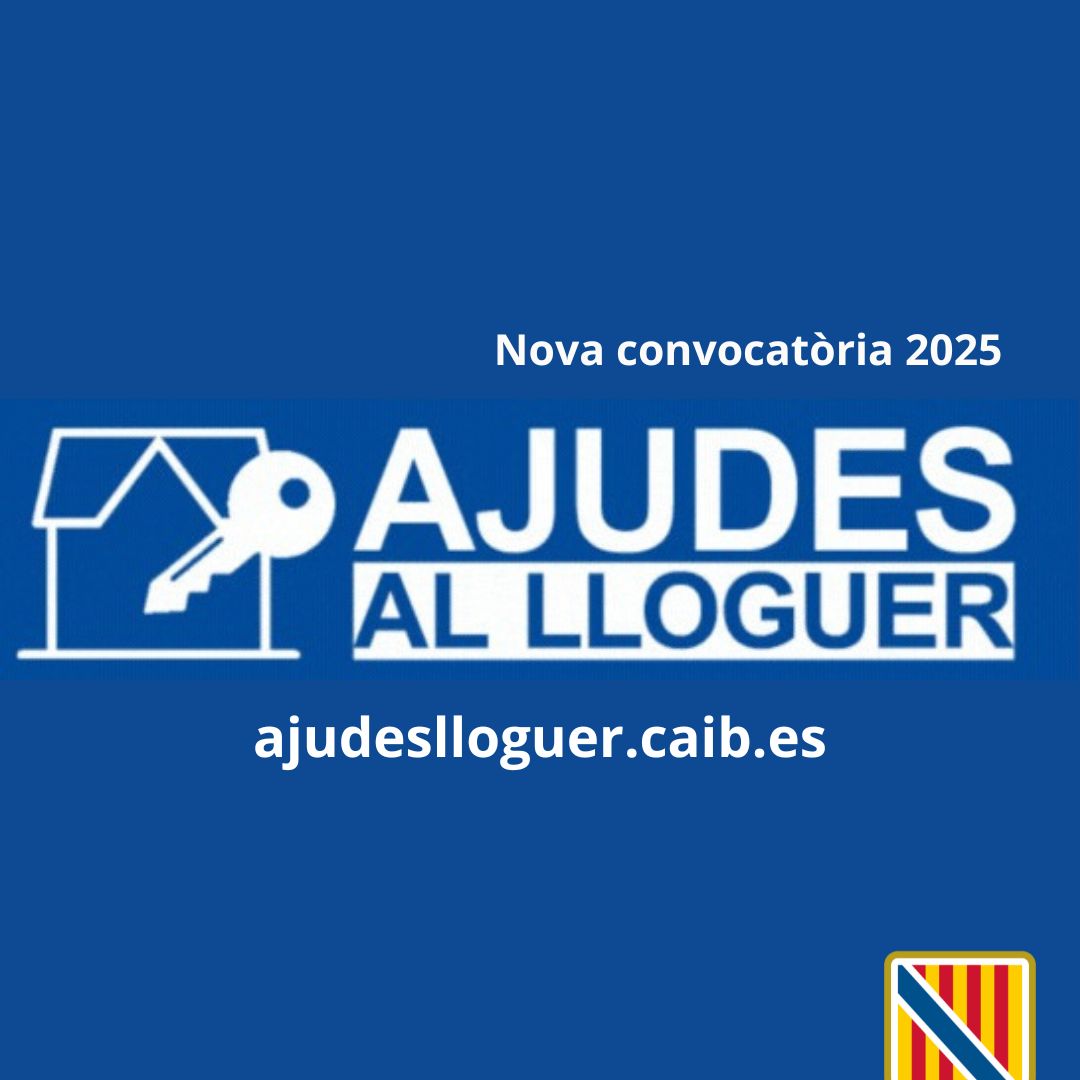 Cartell de la nova convocatòria d'ajudes lloguer 2025