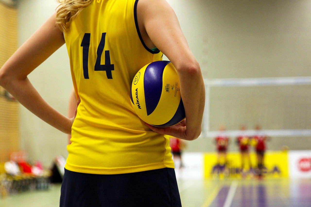 Una jugadora de voleibol