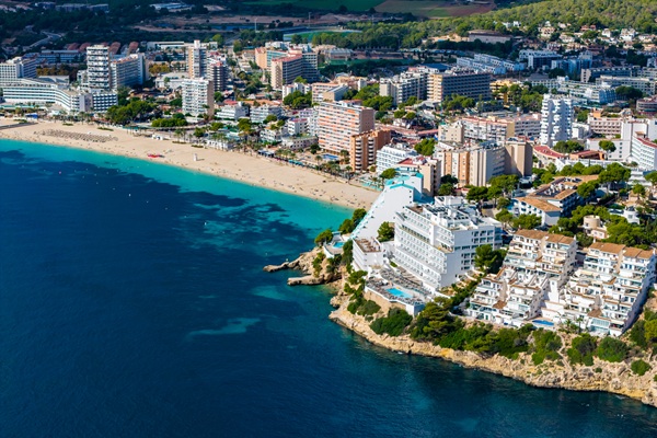 Imatge aèria de la zona turística de Magalluf Imatge aèria de la zona turística de Magalluf