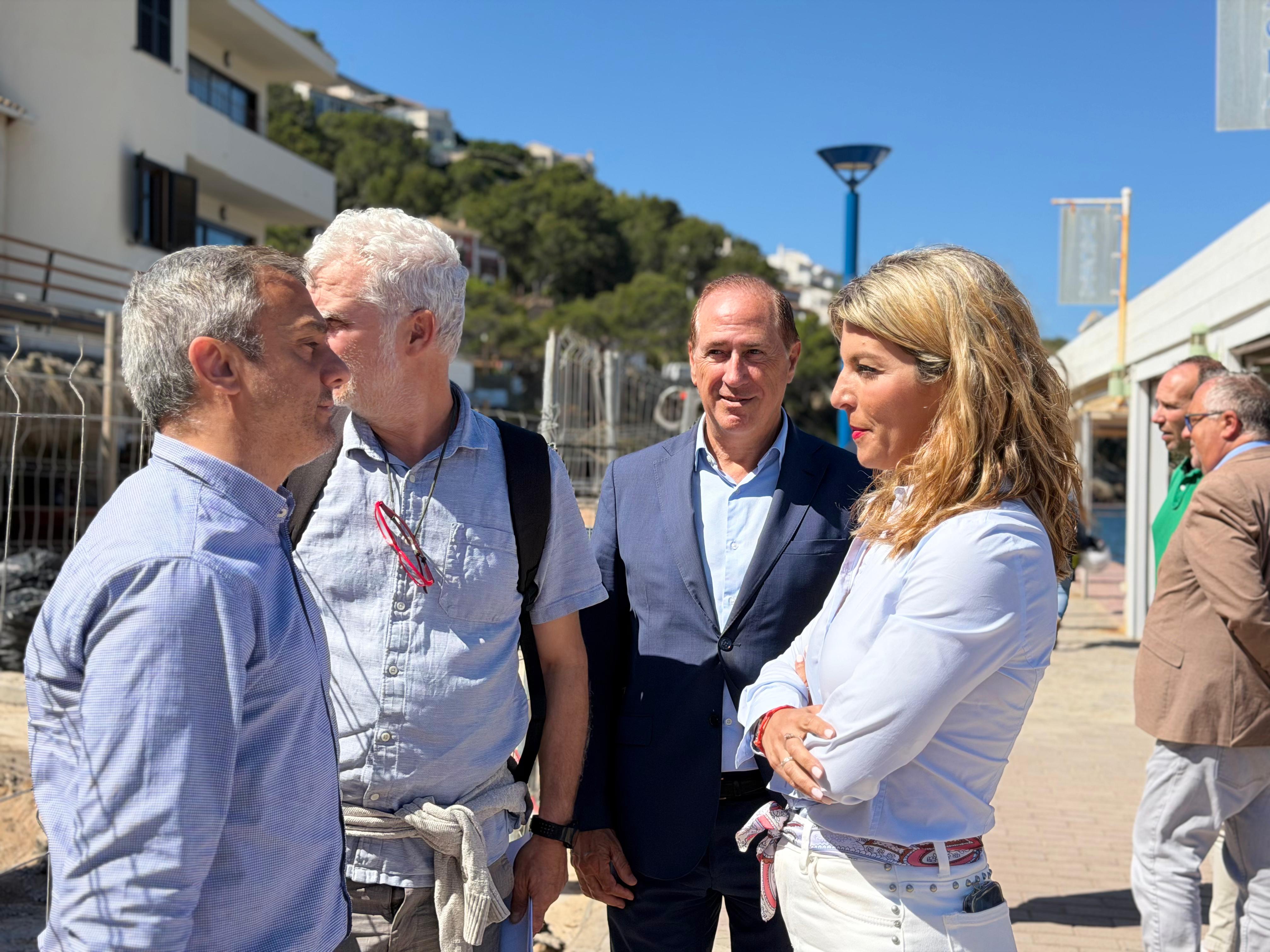 Imatge de la visita obres port d'Andratx