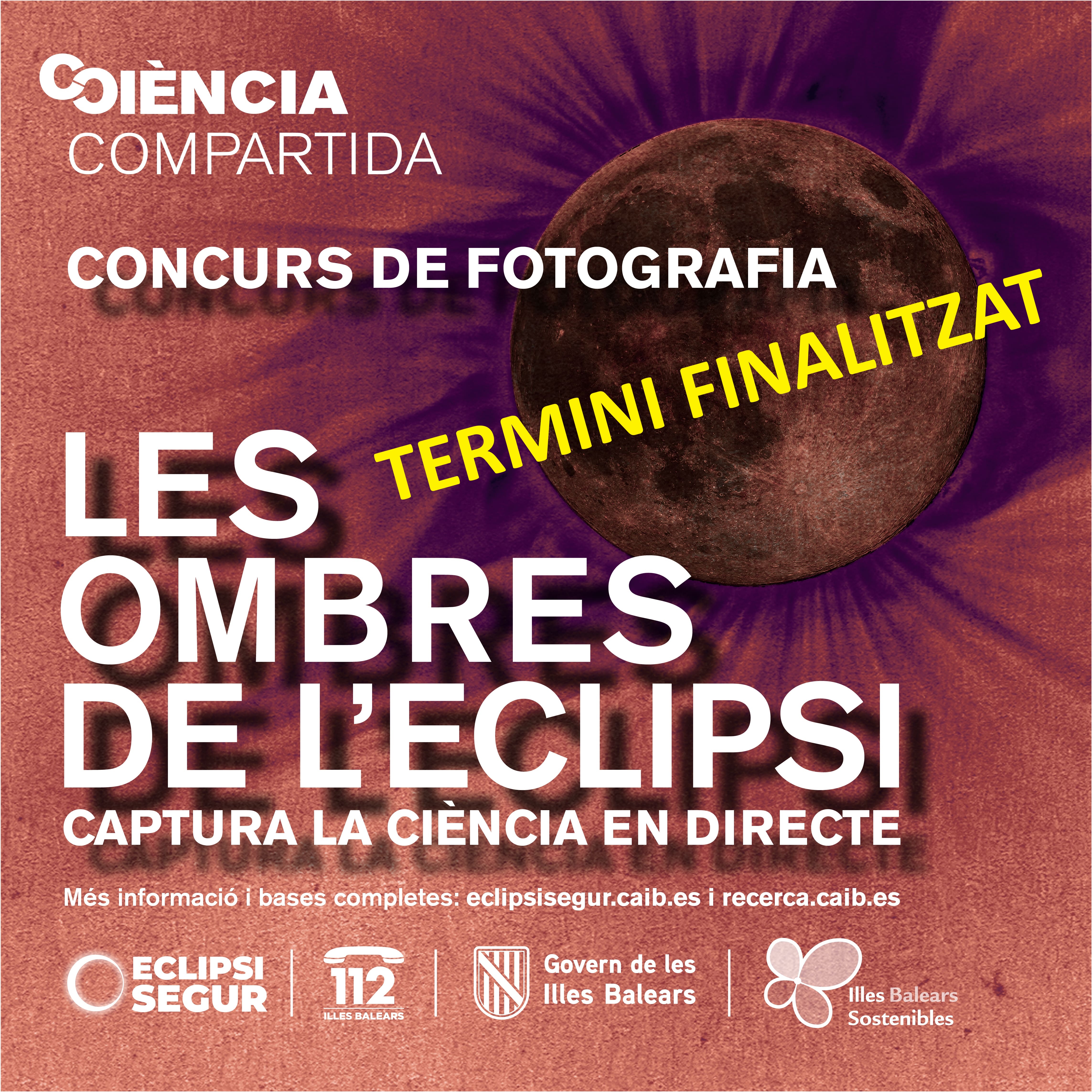 Cartell del conscurs amb indicació que el termini per a la presentació de fotografies ha finalitzat