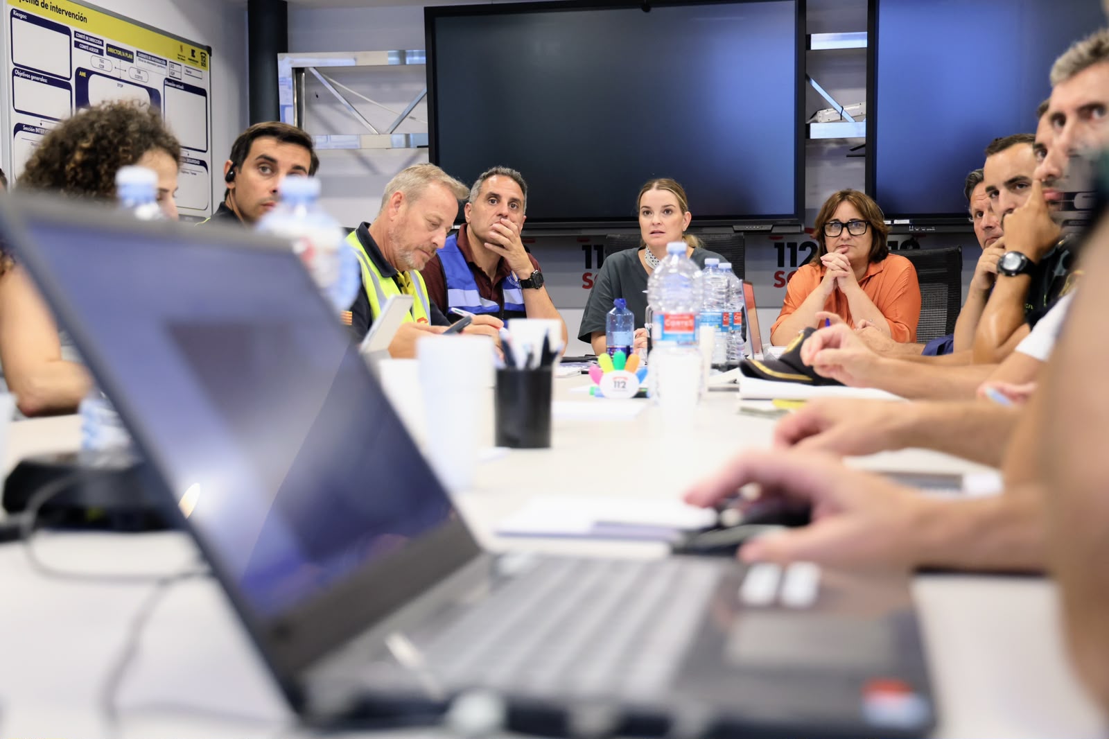 Segona reunió del CECOPI (Centre de Coordinació Operativa Integrat) del Protocol ECLIPBAL, 12 d'agost de 2026. 