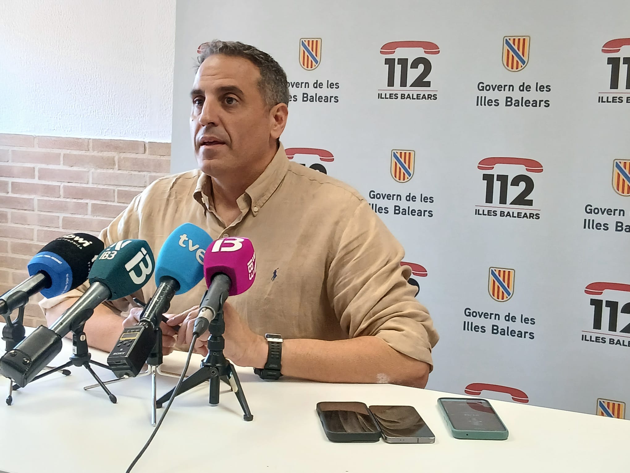 El director general d’Emergències i Interior, Pablo Gárriz.