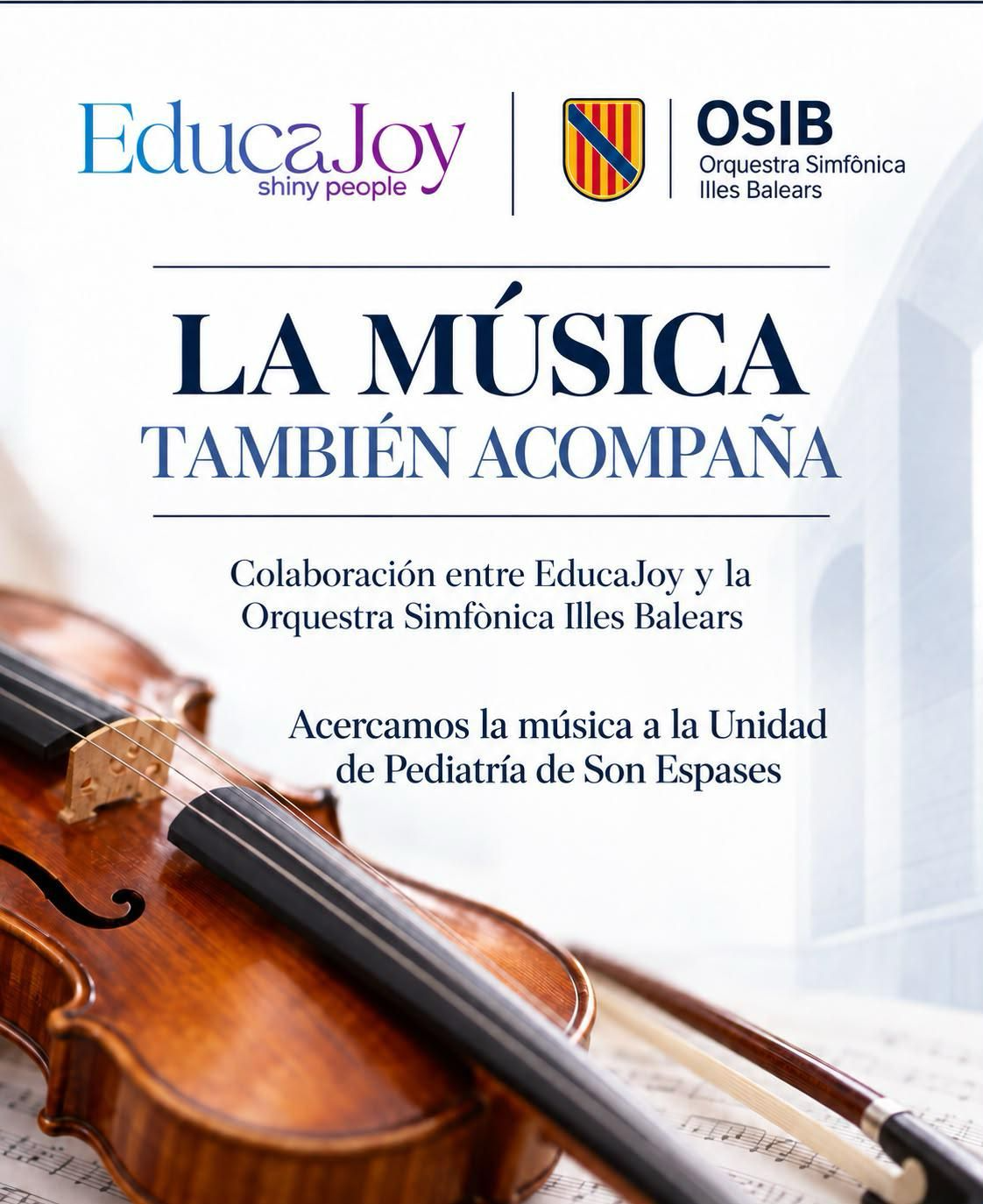 Cartell de la iniciativa «La música també acompanya».
