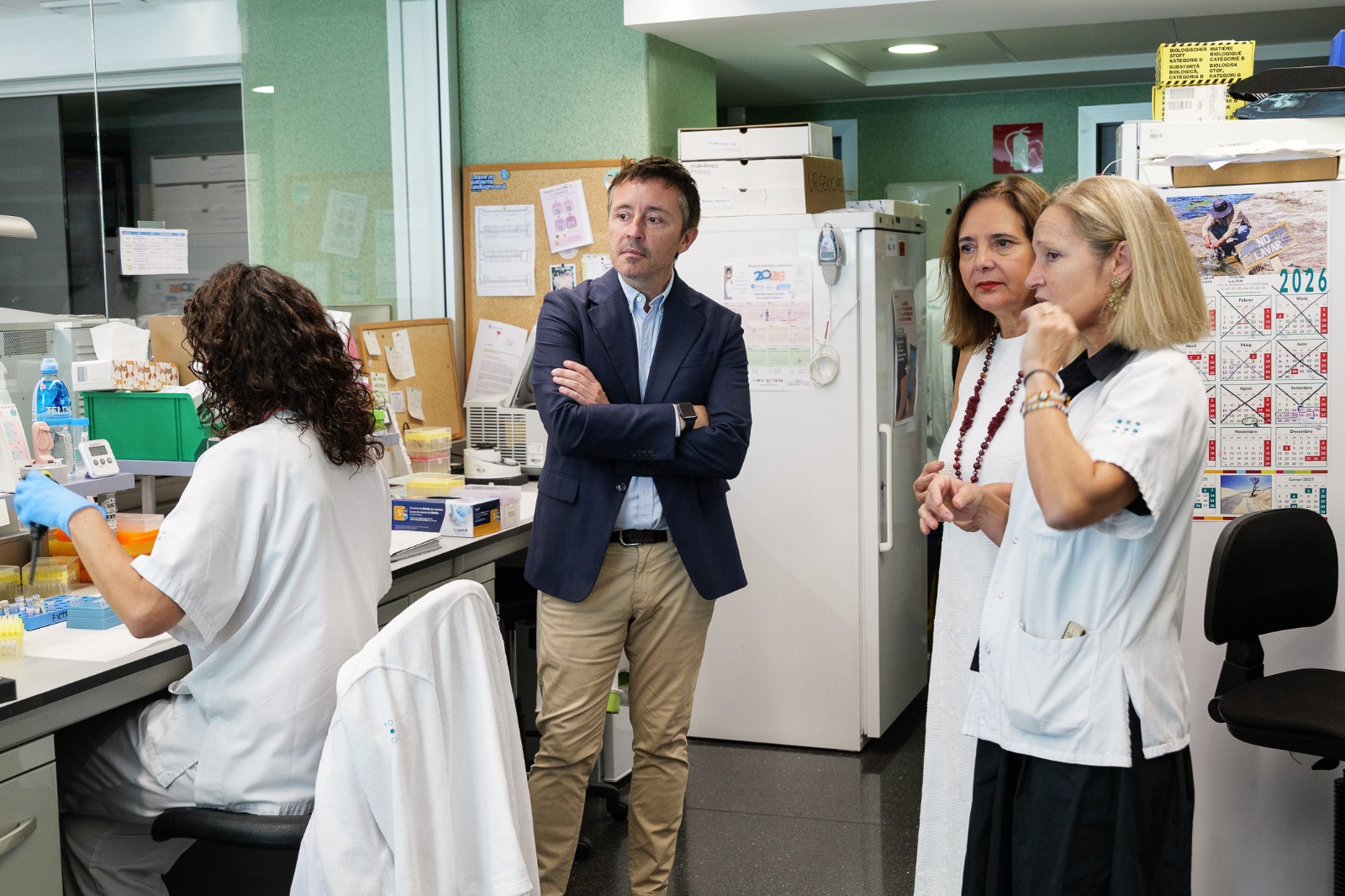 La consellera de Salut, Manuela García, ha anunciat el projecte durant una visita a la Unitat de Diagnòstic Molecular i Genètica Clínica de l’Hospital Son Espases.