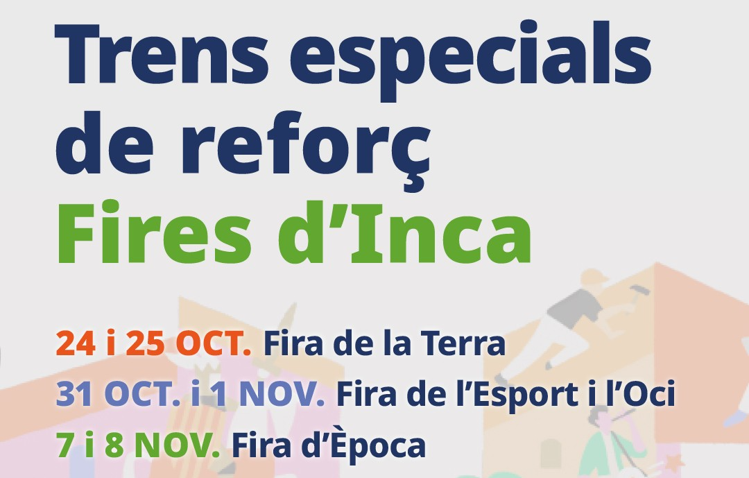 Cartell informatiu del reforç del tren.
