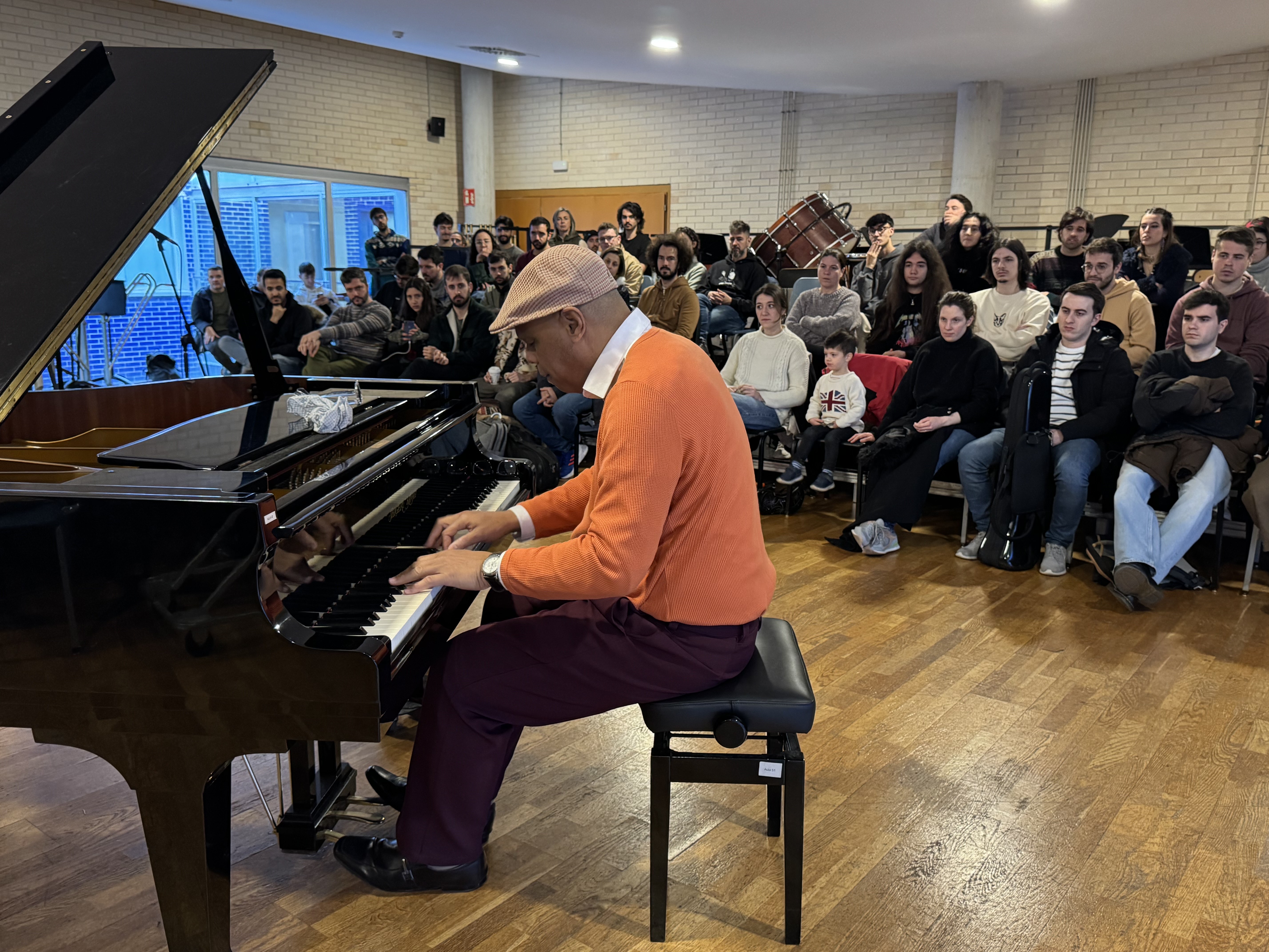  classe magistral de Chuchito Valdés al Conservatori Superior de Música 
