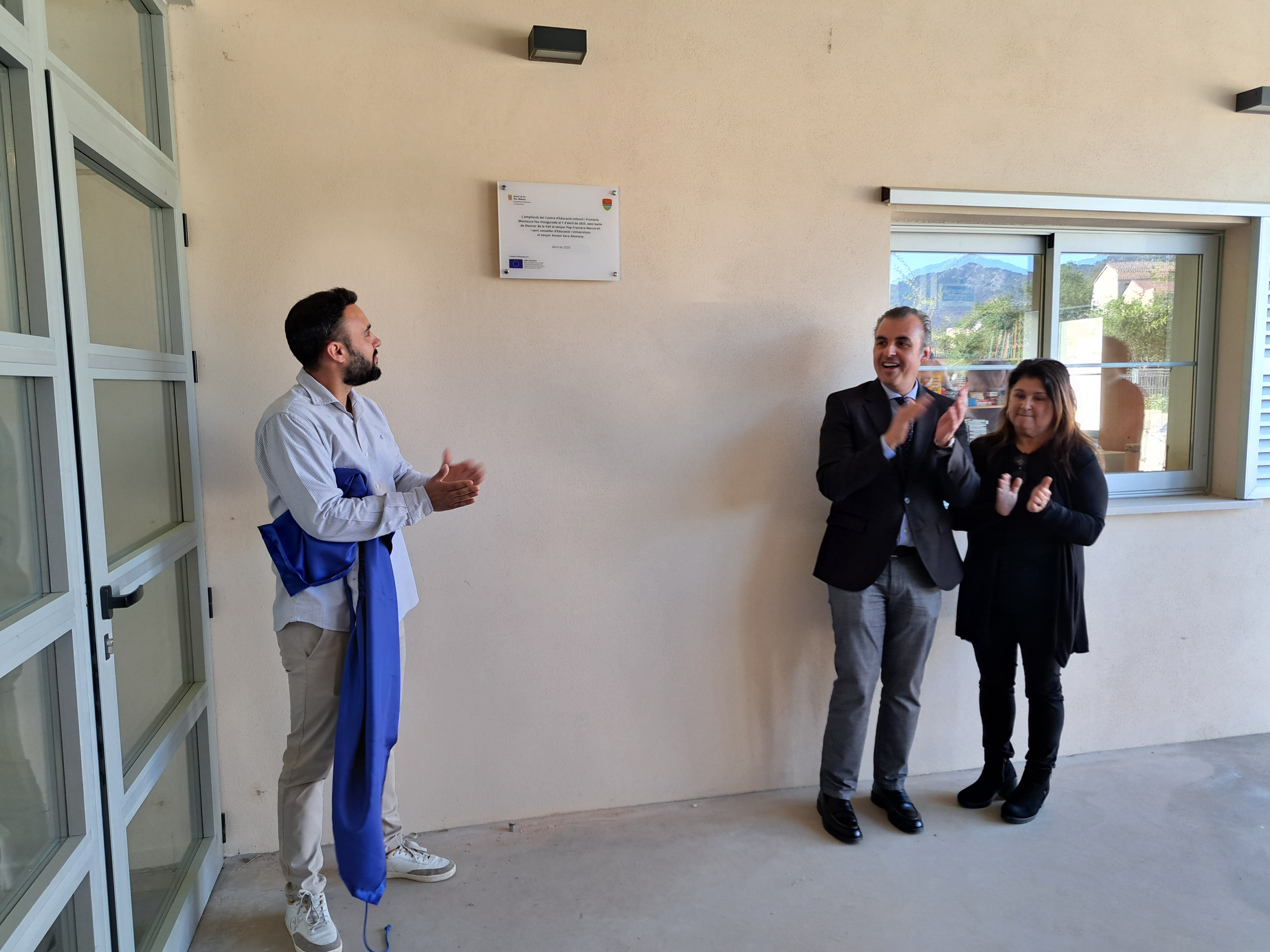 El conseller d’Educació inaugura el nou edifici d’educació infantil del CEIP Montaura, a Mancor de la Vall 