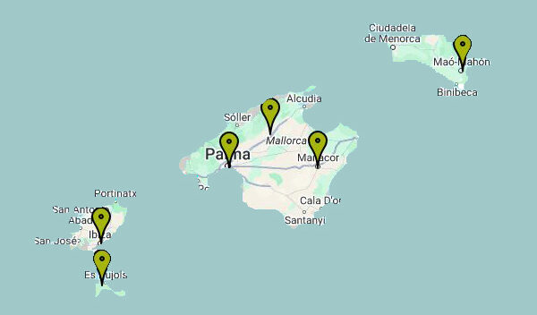 Mapa oficines IBAVI